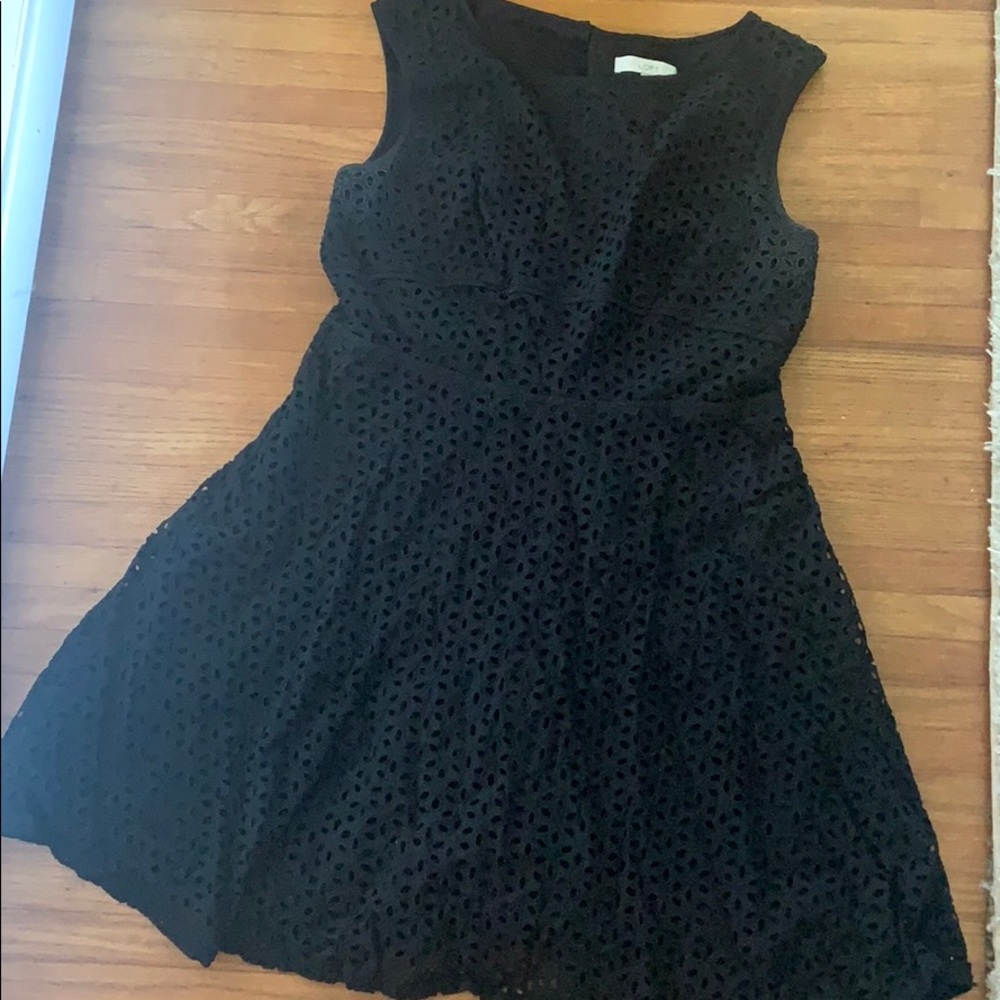 Black Eyelet Dress